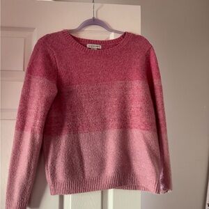 Cozy Pink Ombré Women's Size M Sweater